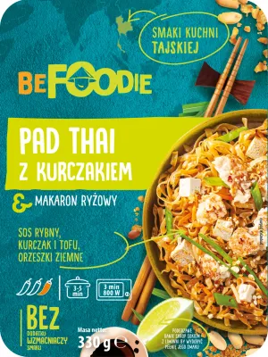 Pad Thai z kurczakiem i makaronem ryzowym