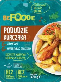 PIECZONE PODUDZIE Z KURCZAKA Z ZIEMNIAKAMI i marchewka z groszkiem