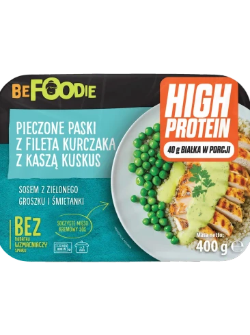 PIECZONE PASKI Z FILETA KURCZAKA Z KASZA KUSKUS